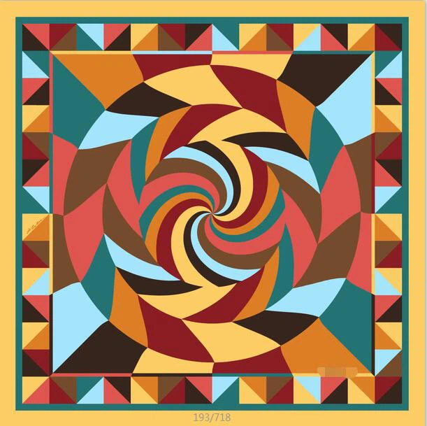 Custom   Printed Square Silk Scarf China