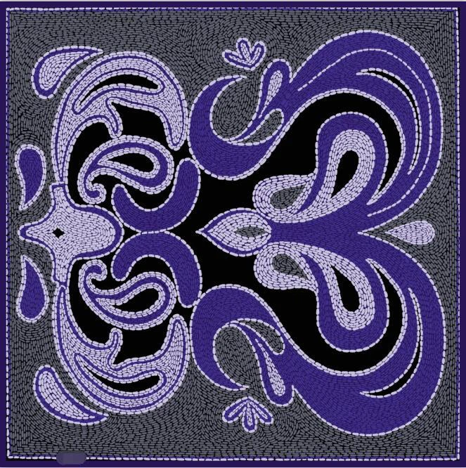  Printed Square Silk Scarf