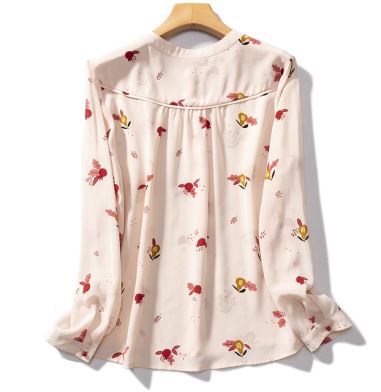 Modna bluza od svilenog crepa De Chine