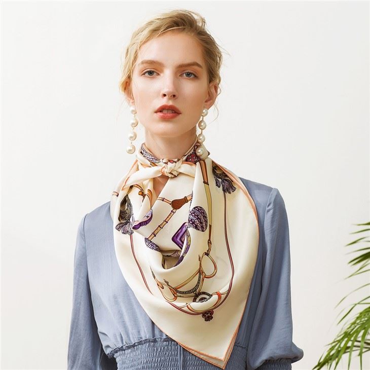 wholesale Custom Lady Silk Scarf factory